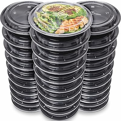 Récipients de préparation de repas [30 pièces] - récipients en plastique réutilisables