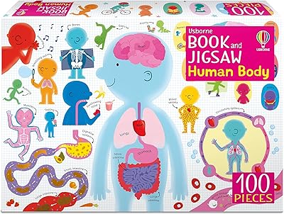 Livre usborne et puzzle corps humain