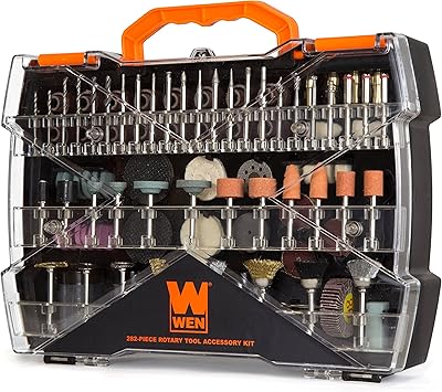 Ensemble d'accessoires pour outils rotatifs win de 282 pièces avec sac de transport