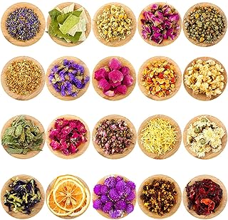 16 paquets de fleurs séchées pour la fabrication de savon, boutons de rose