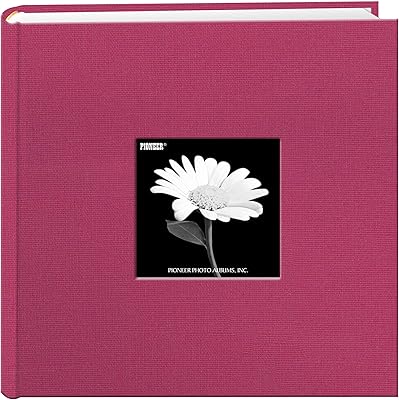 Album photo pioneer pocket avec couverture en tissu, taille 4" x 6", da200cbfs/bp