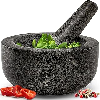 Ensemble de pilon et motel priority chef granit 100 % naturel avec finition