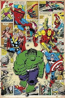 Affiche grobo eric marvel classic comics heroes - 35,8 x 24,2 pouces/ 91