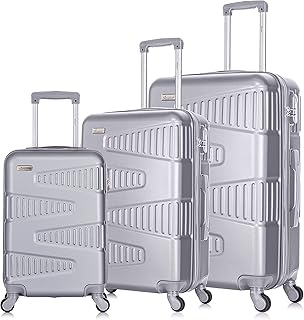 Ensemble de bagages abs unisexe moderne et contemporain avec 4 roulettes simples kh1075