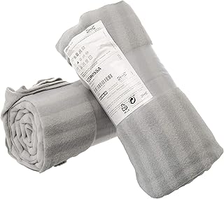 Housse de canapé en laine douce ikea fitmosa, gris rayé, 120 x 160