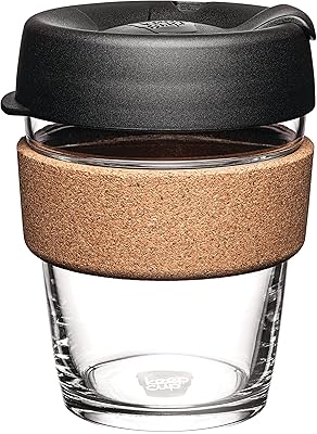 Gobelet réutilisable en verre trempé keep cup avec tire-bouchon par bcbla12