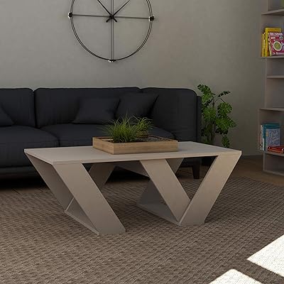 Table basse décorative de bibra, bois d'ingénierie idéal pour le salon, le bureau et autres endroits, profondeur 60 x largeur 110 x hauteur 40 cm (marron clair). Des produits variés pour tous les besoins sur Diaytar Sénégal