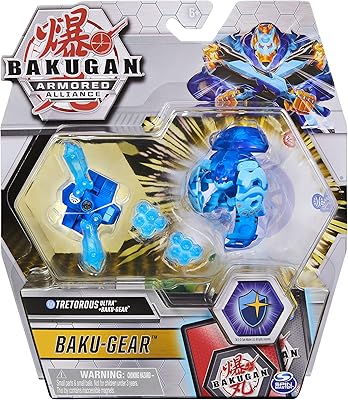 Figurine d'action bakugan aquos treasures avec équipement transformable baku, armored alliance 3" figurine