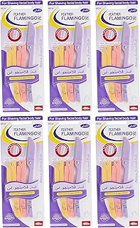 Rasoir et tondeuse à sourcils pliables feather flamingo pour femmes et hommes