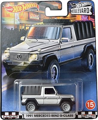 Jouet mattel mercedes-benz classe g 1991 hot wheels boulevard (argent noir)