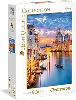 Ensemble de puzzles lumineux clementoni venice, 500 pièces, multicolore, 35056, 6800000238