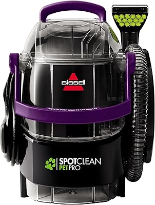 Nettoyeur de tapis portable bissell spotclean pet pro, 2458, violet vigne, noir