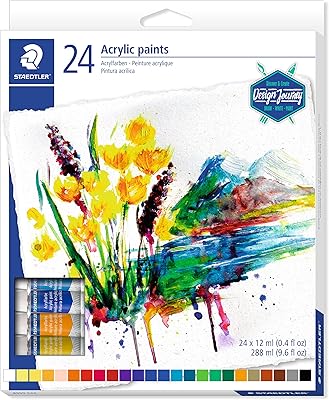 Tubes de couleur acrylique stäedtler 8500 - multi (paquet de 24)