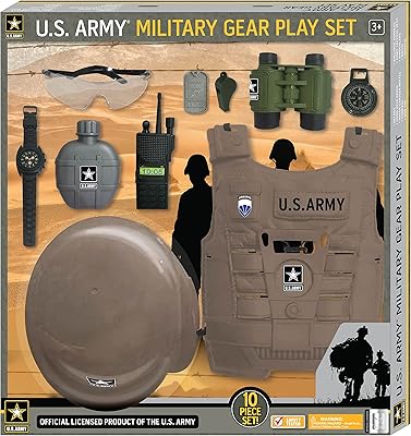 Accessoires d'uniforme de l'armée américaine lollipop, ensemble de jouets d'équipement militaire - casque