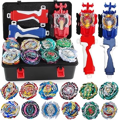 Coffret de combat, jeux gyro burst, 12 pièces rotatives + deux lanceurs +
