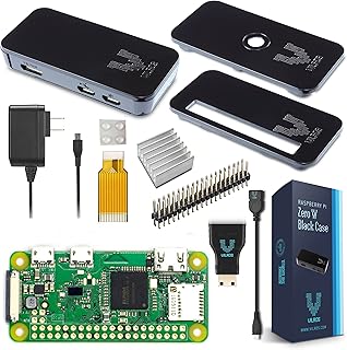 Kit de démarrage de base vilros raspberry pi zero w - boîtier noir