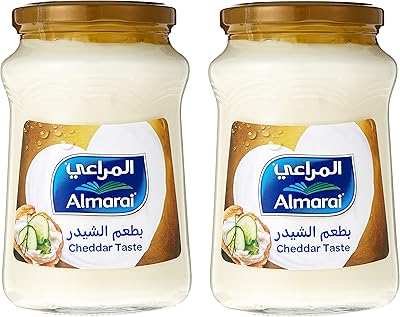 Pot de fromage cheddar à tartiner almarai gold, 2 x 500 grammes