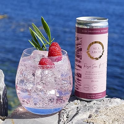 Carc rose c&t gin & monique sans alcool, sachet de 6x250 ml