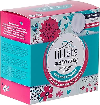 Coussins d'allaitement de maternité lil-lets couvre-tétons super absorbants ultra doux fins collent