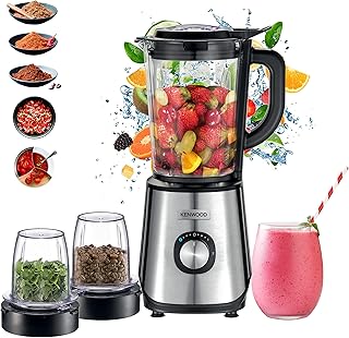 Mélangeur à smoothie en verre kenwood 1000 w 1,5 l avec broyeur