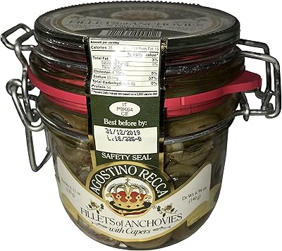 Filets d'anchois agostino recca aux câpres à l'huile d'olive pure - 8,11 oz.. Des milliers de références à découvrir sur Diaytar Sénégal