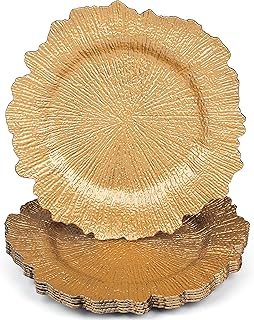Assiettes de présentation en plastique de 13 pouces pour assiettes à dîner, mariages