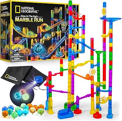 Ensemble de construction national geographic marble run 150 pièces multicolore