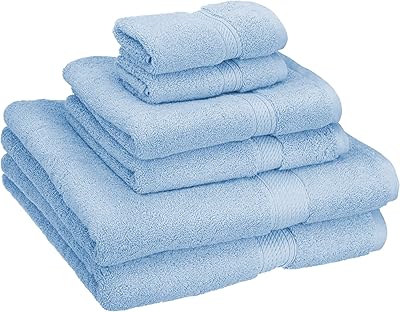 Ensemble de serviettes en coton égyptien, 6 pièces, 6 pièces, skylark