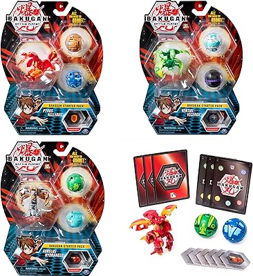 Bakugan 6045144 kit de démarrage, plusieurs couleurs, différents designs