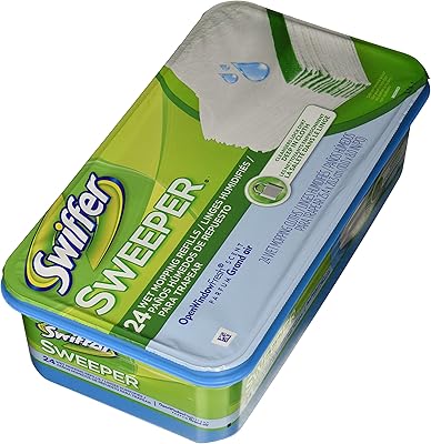 Swiffer 686696619636 pg-3231 vadrouille humide rechargeable - fenêtre fraîchement ouverte - 24 unités