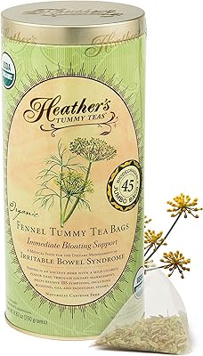 Sachets de thé heather tame vanille pour thé d'estomac biologique contre les irritations