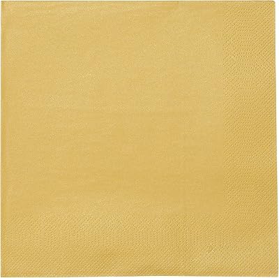 Serviettes talking table luxe, 20 pièces, or