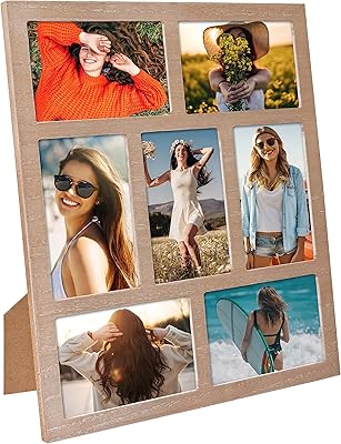 Cadre photo collage mont pleasant 4x6-7 ouverture (marron)