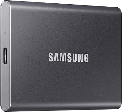 Ssd externe portable samsung t7 500 go usb 3.2 gris (mu-pc500t), mu-pc500t/am
