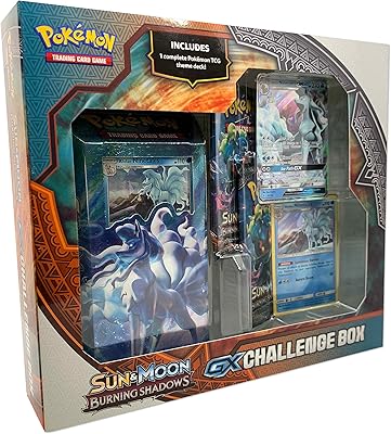 Boîte de défi gx pokémon soleil et lune burning shadow