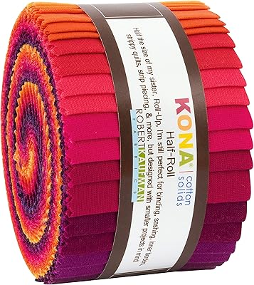 Robert kaufman kona 2,5" demi-rouleau de tissu en coton 24 fils, oiseaux