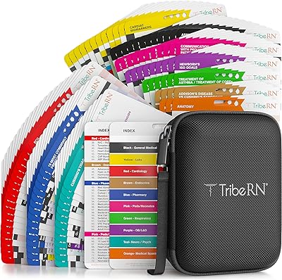 Tribe rn 2019 pocket guru set - 85 cartes de référence d'infirmière au format de poche - (feuilles de triche en soins infirmiers en bonus) cadeaux parfaits pour les infirmières ou les étudiants en soins infirmiers - études et séances cliniques. Diaytar : Parce que bien acheter, c'est économiser
