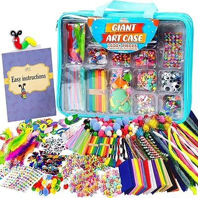 Coffret d'art géant de 1 600 pièces fournitures et d'artisanat pour les enfants