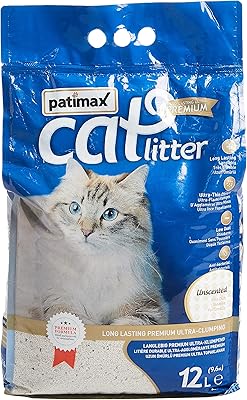 Batimax bentonite litière extra agglomérante de luxe longue durée pour chat 12 l