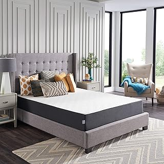 Lit hybride sealy 10" dans une boîte avec coque en cuivre, moyennement ferme