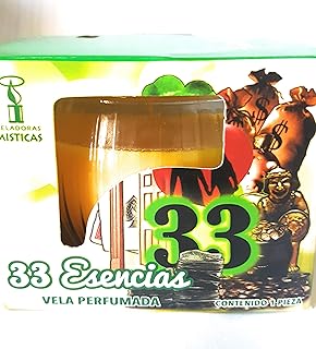 33 esencias vela perfumada