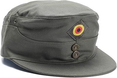 Chapeau militaire de camouflage olive desert de marque allemande originale flecktarn, chapeau