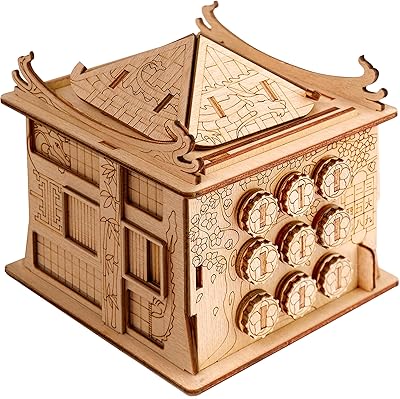 Boîte de puzzle secrète en bois esc welt house of dragon
