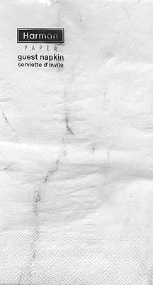 Harman paper | carrara | serviettes d'invité serviettes en papier pour buffet | blanc | 16 pièces. Diaytar : La révolution discount est en marche
