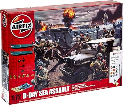 Coffret cadeau airfix d-day 75e anniversaire sea assault multicolore à l'échelle 1:72