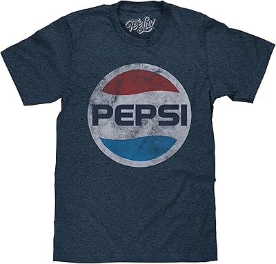 T-shirt t love pepsi - chemise classique avec logo délavé des années 70
