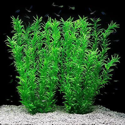 Décor d'aquarium plantes en plastique extra larges 21 pouces réservoir de poisson artificiel