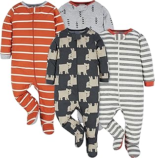 Ensemble pyjama et hauts onesys pour bébé et enfant, 4 pièces