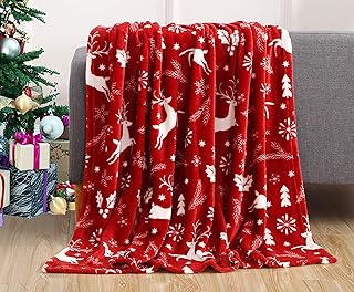 Couverture de noël en velours ultra doux et confortable décoration