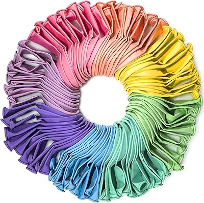 Ballons arc-en-ciel pastel winky boom, couleurs assorties, 100 pièces, décor de fête d'anniversaire